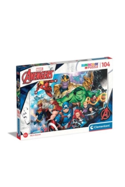 Clementoni Marvel The Avengers - 104 parça - Supercolor Puzzle