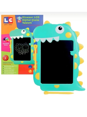 LC LCD Dijital Renkli Dinozor Çizim Tableti 8,5 Inç