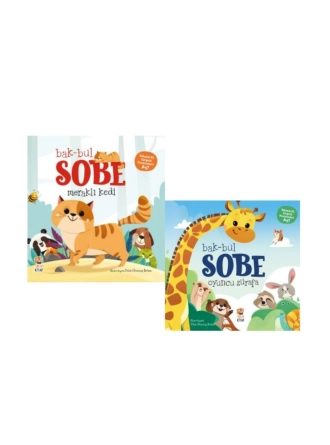 Bak Bul Sobe 2'li Set ( Oyuncu Zürafa - Meraklı Kedi )