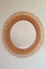 Bambu Duvar Aynası - Dış çapı 58cm x iç çapı 35cm .