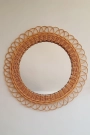 Bambu Duvar Aynası - Dış çapı 58cm x iç çapı 35cm .
