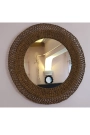 Bambu Yuvarlak Duvar Aynası  ( Dış çap 61,50cmX İç çap 40cm )