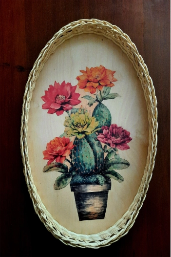 Bambu Oval Dekoratif Servis Tepsisi 