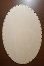 Tam Oval Ayna-Tepsi Tabanı ( 55 X 40 cm )