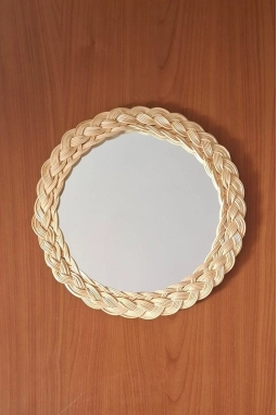 Bambu Yuvarlak Ayna 30 cm