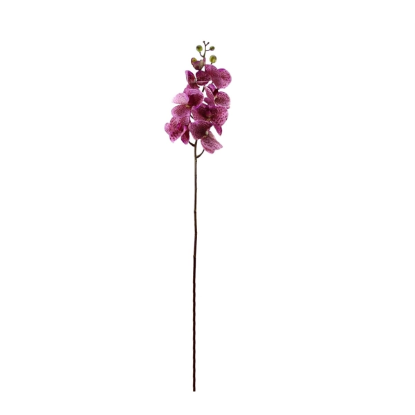 Yapay Orkide Dalı Gerçek Dokunuş Mor Benekli Jumbo