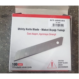Stilo Maket Bıçağı Yedeği Geniş 18Mm (Kore) (872000)