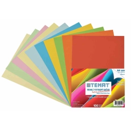 Temat Renkli Fotokopi Kağıdı Fosforlu Ve Pastel Karışık 100 Sayfa