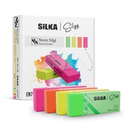 Silka Neon Silgi 4 Renk 30Lü