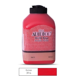Artdeco Akrilik Boya 500Ml Kırmızı 3016