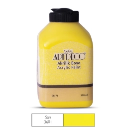 Artdeco Akrilik Boya 500Ml Sarı 3601