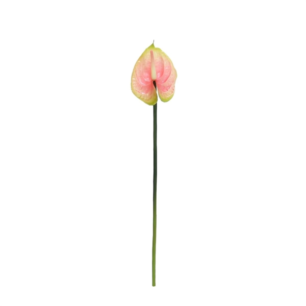 Yapay Antoryum Çiçeği Canlı Dokunuş Pembe 40 cm