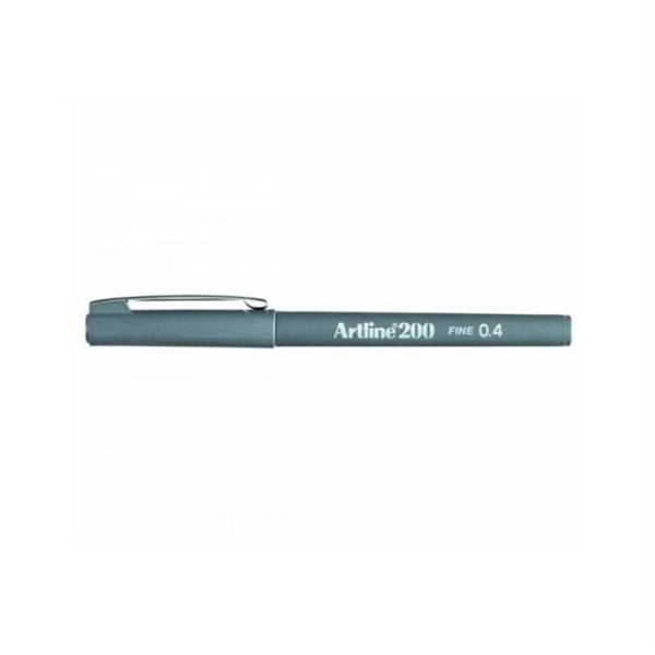 Artline 200N Fine Writing Pen Grey