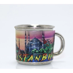 İstanbul Yöresel Metal Shot Bardaklı Magnet