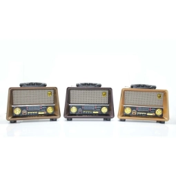 Nostaljik Şarjlı Usb Girişli Bluetooth'Lu Radyo