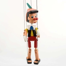 Asmalı Ahşap Pinokyo 25 Cm