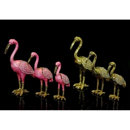 Swaroski 3'Lü Flamingo Figürü