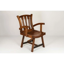 El İşlemeli Orjinal Tik ( Teak ) Ağacı Sandalye 90 Cm