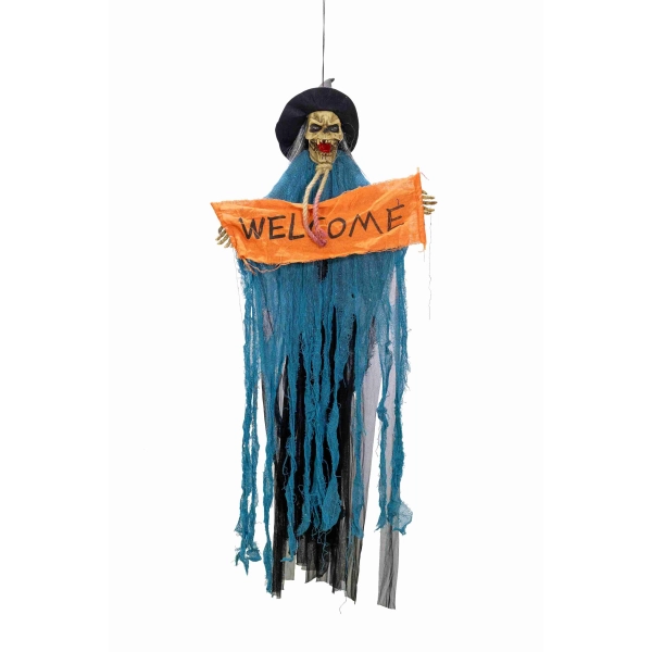 Cadılar Bayramı Dekoratif İskelet Mavi 120 cm