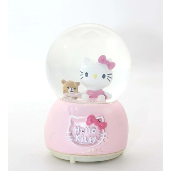 Hello Kitty Işıklı Müzikli Kar Küresi 13 Cm Alk1788