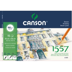 Canson 1557 Resim Ve Çizim Blok 180Gr 35X50 15 Yaprak Resim Defteri