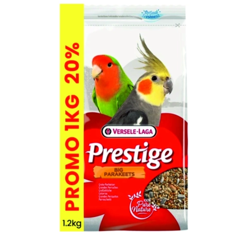 1.2kg kapalı Versele Laga Prestige Big Parakeets Paraketler İçin Yem