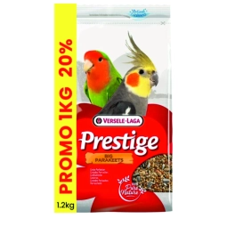 1kg kapalı Versele Laga Prestige Big Parakeets Paraketler İçin Yem