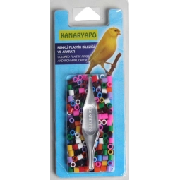 Kanaryapo Renkli Plastik Bileziği ve Aparatı 250 adet