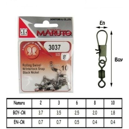 MARUTO  3037  PASLANMAZ HIZLI KLİPS NO: 8