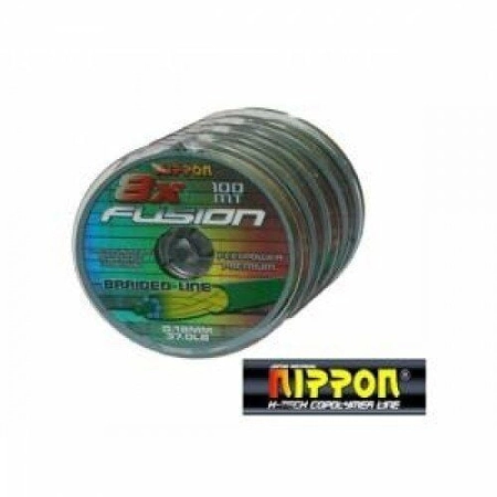 8X NİPPON 100MT İPEK MİSİNA YEŞİL.FUSION 0.43mm-101KG