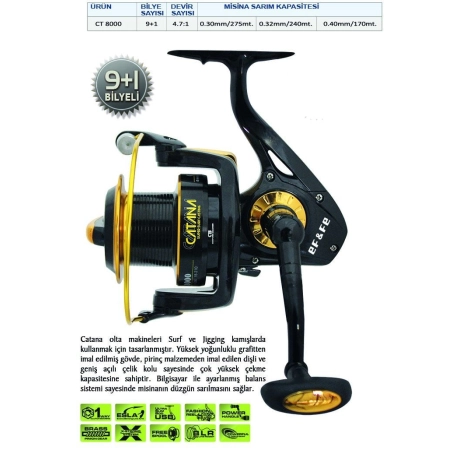 EFFE CATANA CT 8000 9+1 BB OLTA MAKİNESİ 4.7.1 DR