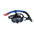 SİLKON MASKE SNORKEL SET SİYAH / MAVİ