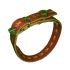 60 CM X3CM PATİLİ ORTA  TASMA KIRMIZI