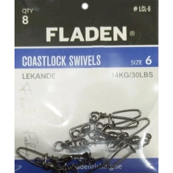 FLADEN - KLİPS COASTLOCK SWİVELS- 6-8-10- PAKET