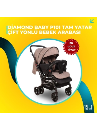 Diamond Baby P101 Tam Yatar Çift Yönlü Bebek Arabası