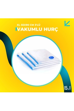 Vakumlu Hurç XL 55x90 cm 3'lü