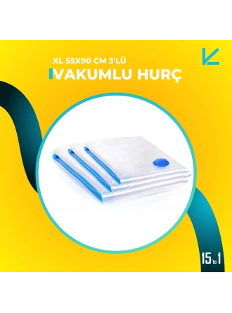 Vakumlu Hurç XL 55x90 cm 3'lü