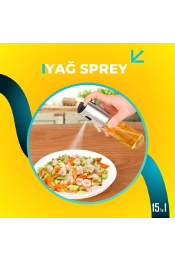 Sprey Cam Şişe Yağdanlık 100 ml