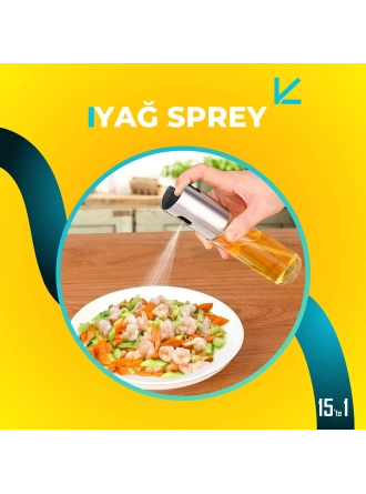 Sprey Cam Şişe Yağdanlık 100 ml