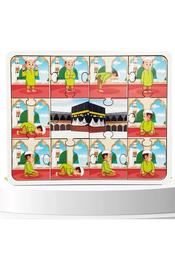 İslamı Öğreniyorum - Namaz Öğreten Ahşap Yapboz