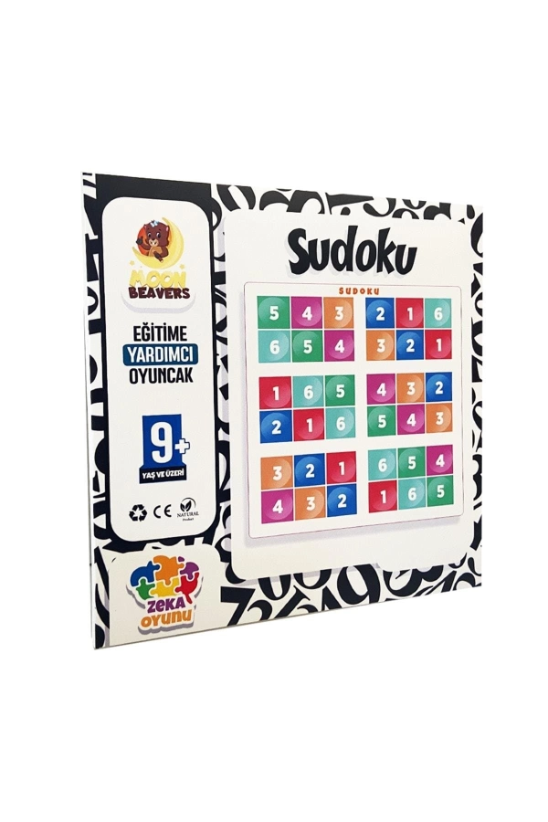 Ahşap Sudoku - Eğitici, Öğretici ve Geliştirici Zeka Oyuncağı (20x20 cm)
