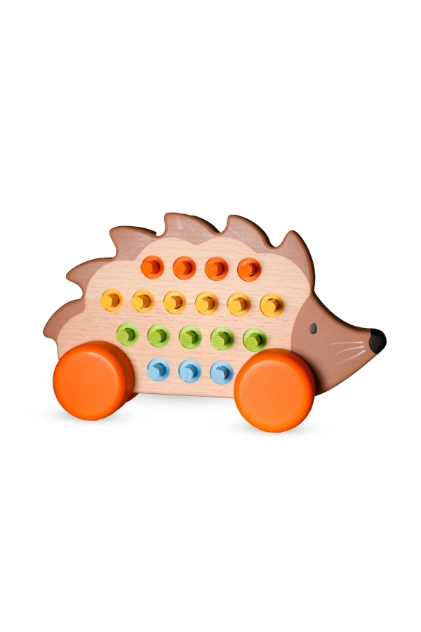  Ahşap, Eğitici Renkli Kirpi Oyuncak. Montessori, Tak Çıkar, hareketli, Kişiselleştirilebilir. 