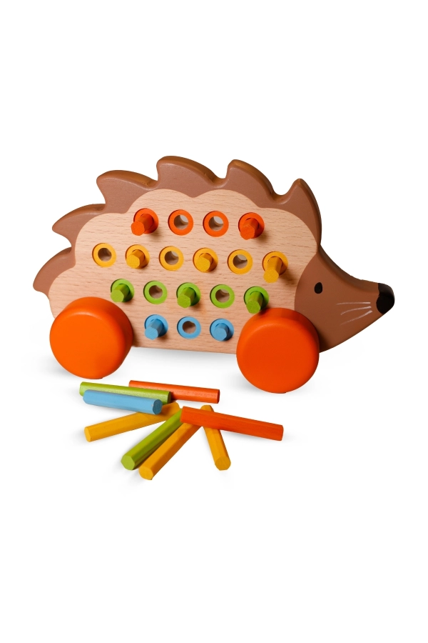  Ahşap, Eğitici Renkli Kirpi Oyuncak. Montessori, Tak Çıkar, hareketli, Kişiselleştirilebilir. 