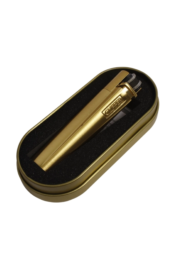 Kişiye Özel Gold Clipper Çakmak – İsim ve Spotify Kodu ile Özel Tasarım!