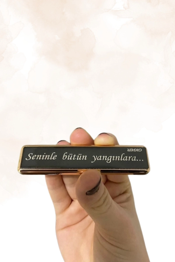 Kişiye Özel Usb Şarjlı Çakmak - İsteğe Özel Yazı Yazılır